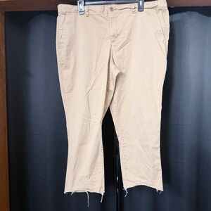 GAP Women's Cropped Girlfriend Khaki Pants